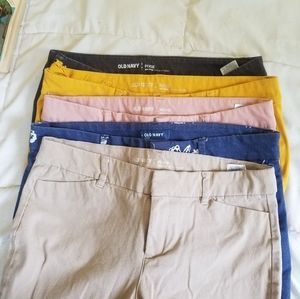 (4 pc set) Mid-rise Ankle Pant Pixie/Old Navy / 8